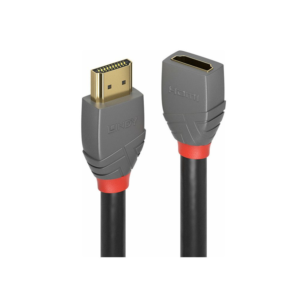 Produktbild för Lindy Anthra Line HDMI-förlängningskabel med Ethernet - 50 cm