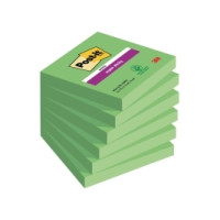 Produktbild för Staples POST-IT Bloczek SUPER STICKY 654-6SS-AW, rutigt grön...