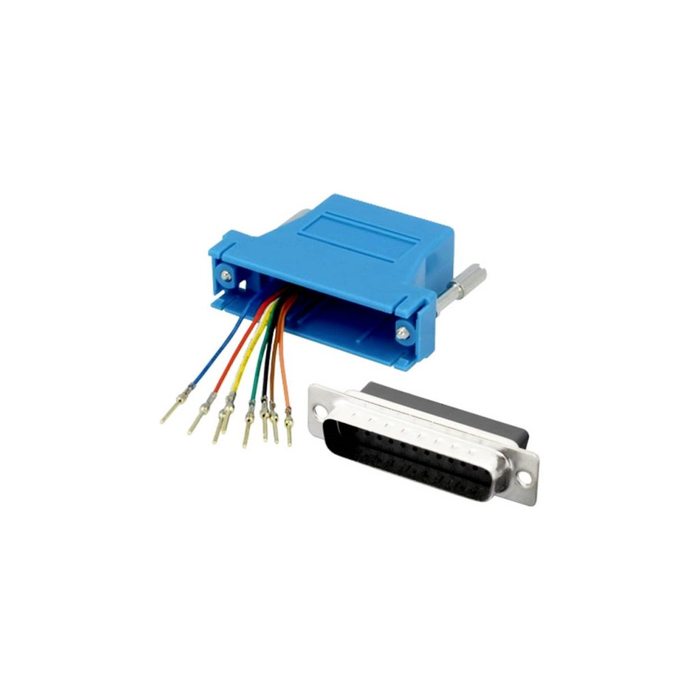 Produktbild för encitech DA9-PMJ8-K-B-RC D-SUB-adapter D-SUB-kontakt 9-polig