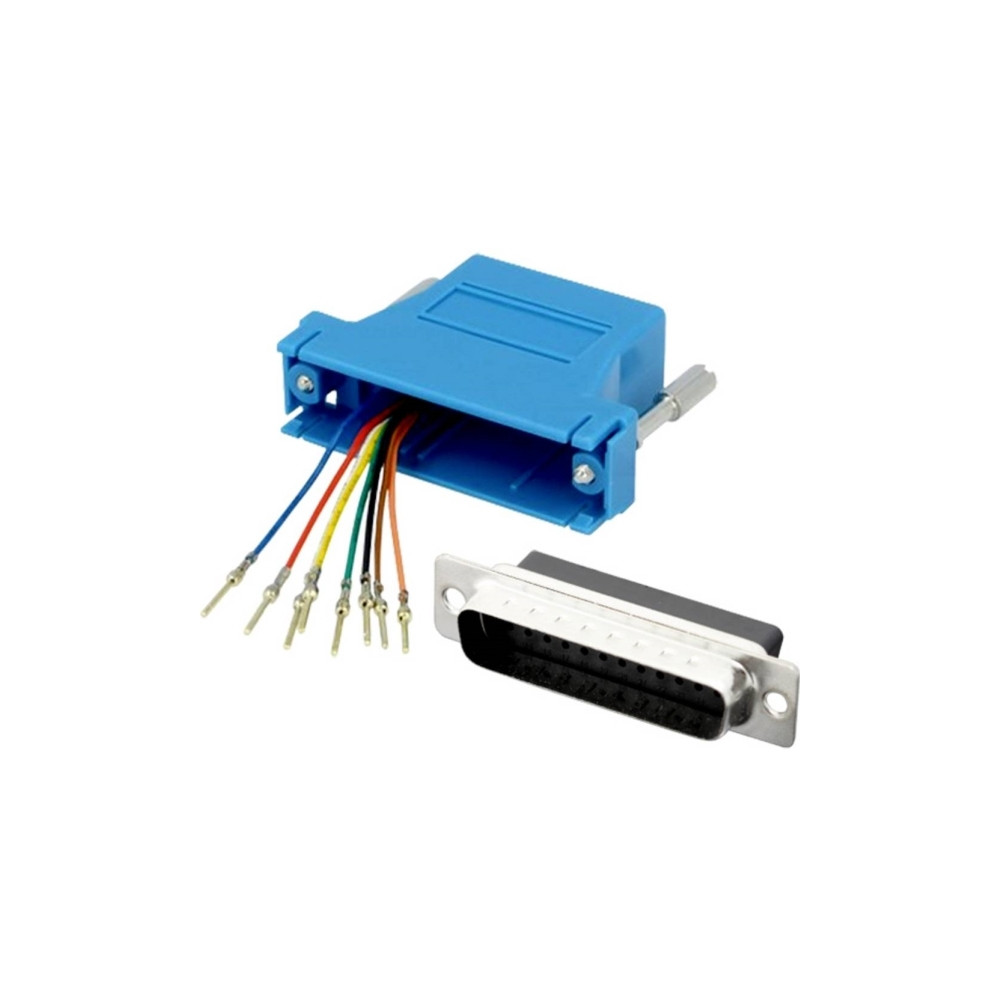 Produktbild för encitech DA9-PMJ8-K-B-RC D-SUB-adapter D-SUB-kontakt 9-polig