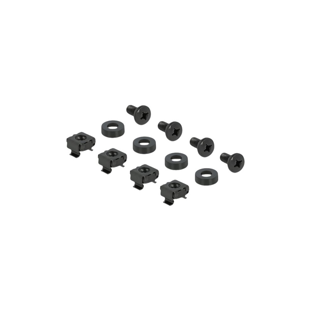 Produktbild för Delock Cable Management Brush Strip with 3 hooks - kabelhanteringspanel med borste för rack - 1U - 10"