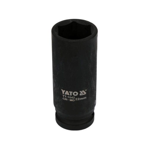 YATO Yato YT-1042, Slaghylsa, Svart, 1/2", Metrisk, 22 mm, Krommo...