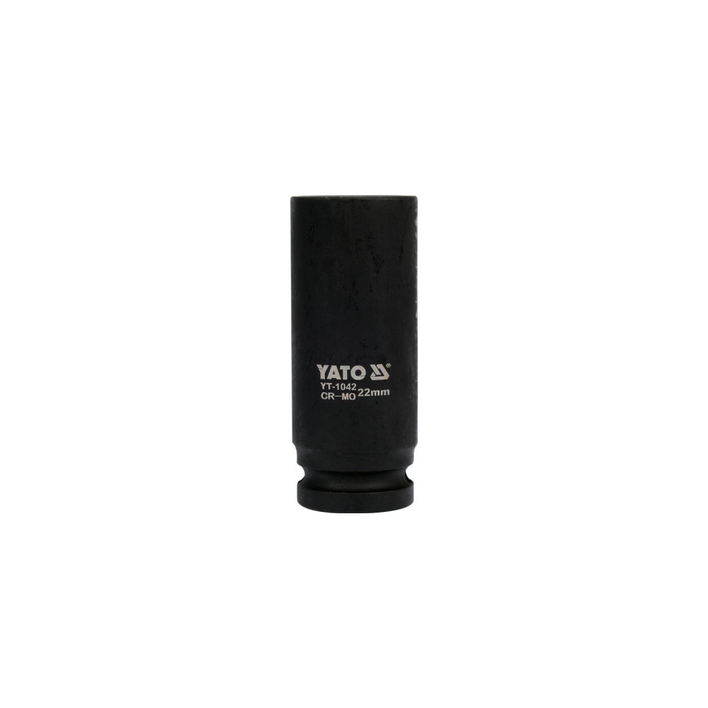 Produktbild för Yato YT-1042, Slaghylsa, Svart, 1/2", Metrisk, 22 mm, Krommo...