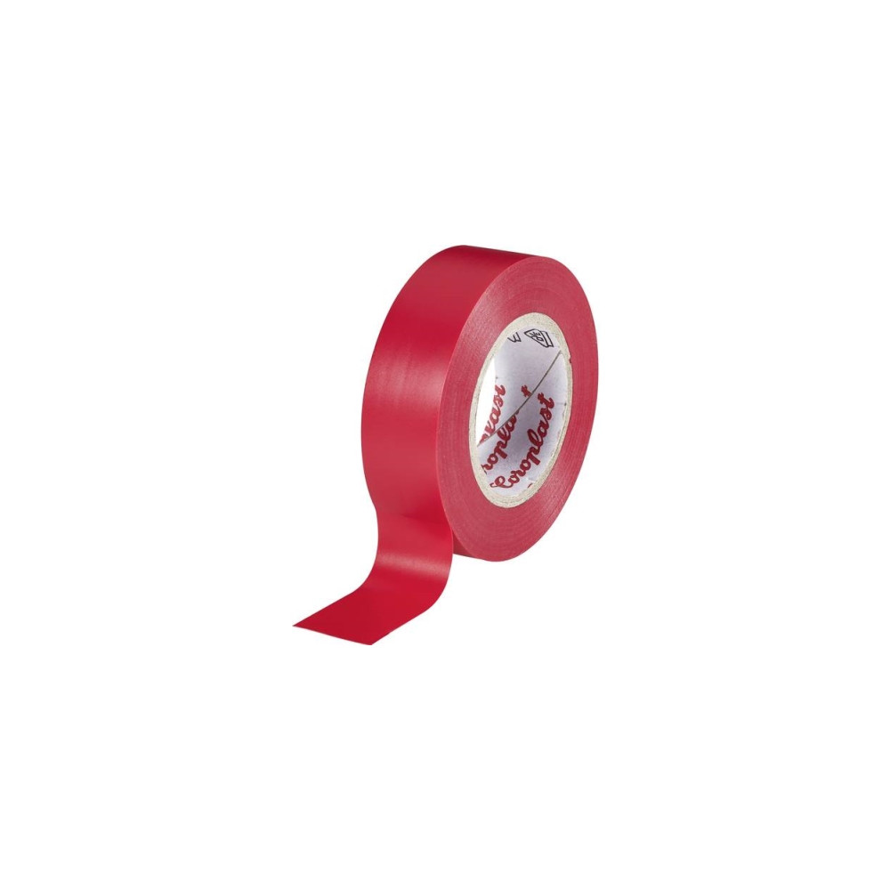 Produktbild för Coroplast 302 302-25-RD isoleringstejp röd (L x B) 25 m x 15...