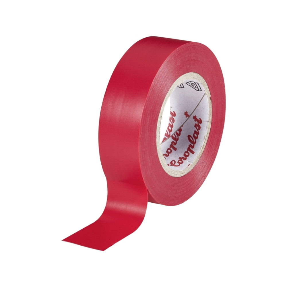 Produktbild för Coroplast 302 302-25-RD isoleringstejp röd (L x B) 25 m x 15...