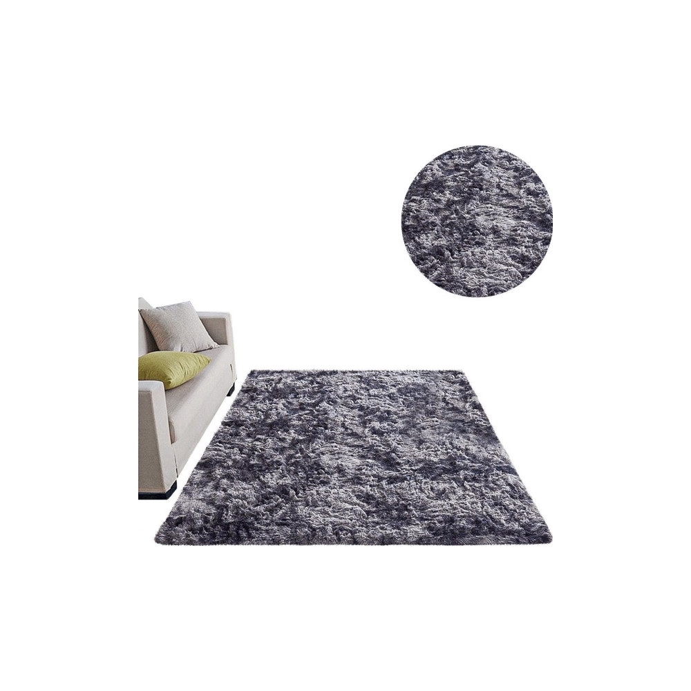 Produktbild för Strado Ombre Shaggy matta 160x230 OmbreGrey (mörkgrå) univer...