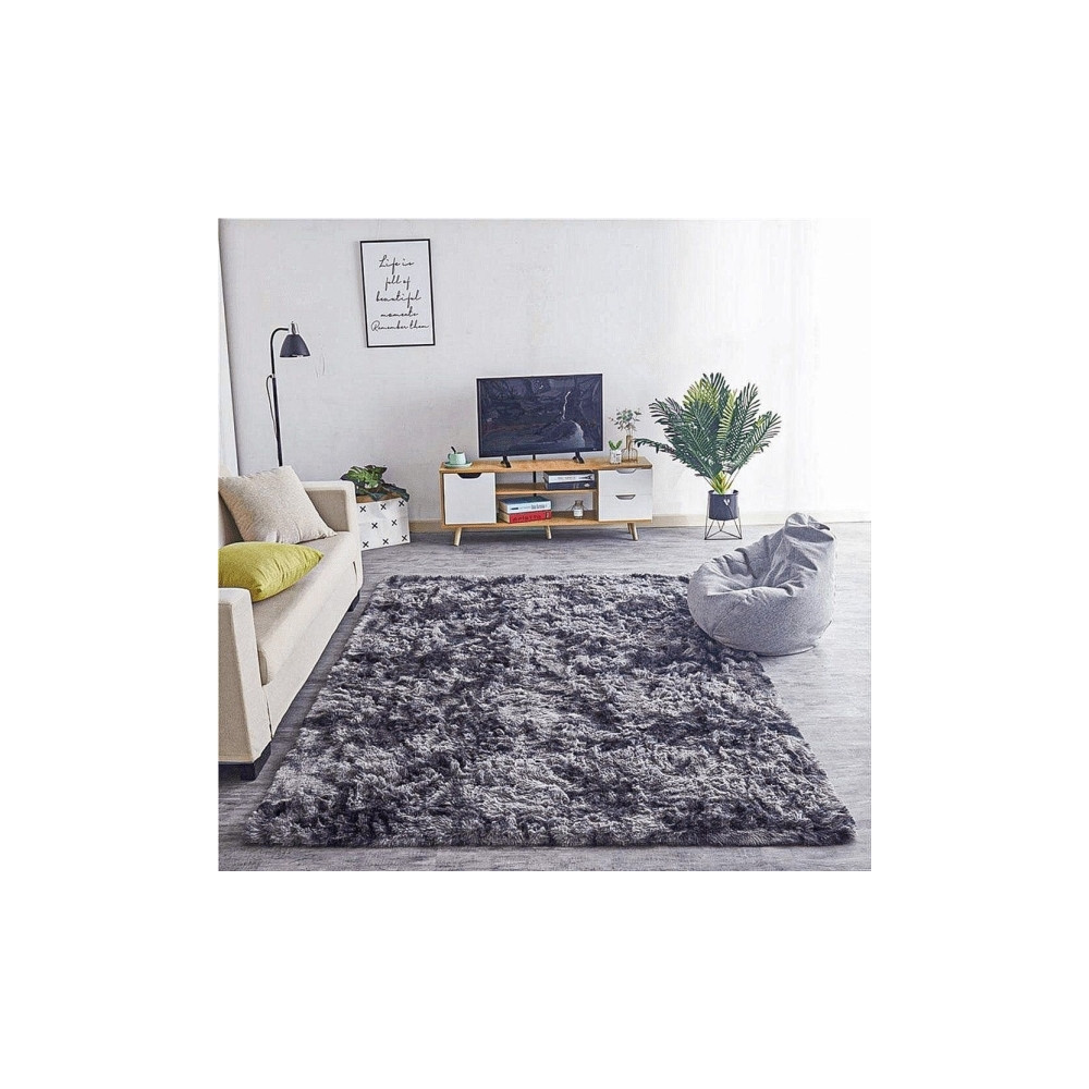 Produktbild för Strado Ombre Shaggy matta 160x230 OmbreGrey (mörkgrå) univer...
