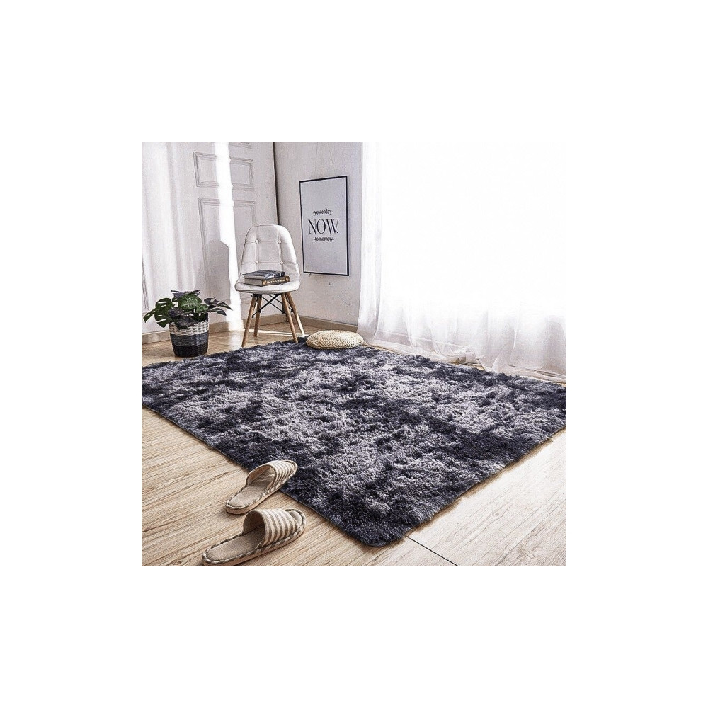Produktbild för Strado Ombre Shaggy matta 160x230 OmbreGrey (mörkgrå) univer...