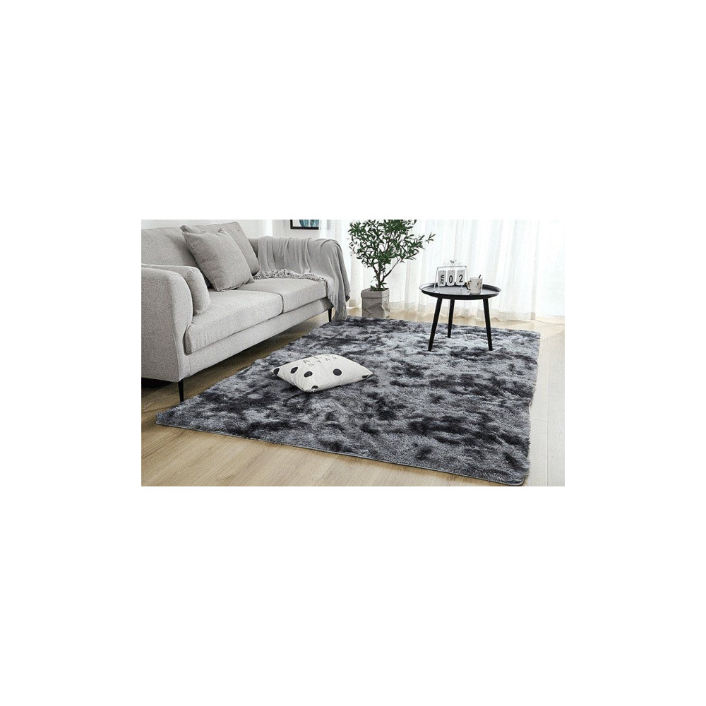 Produktbild för Strado Ombre Shaggy matta 160x230 OmbreGrey (mörkgrå) univer...