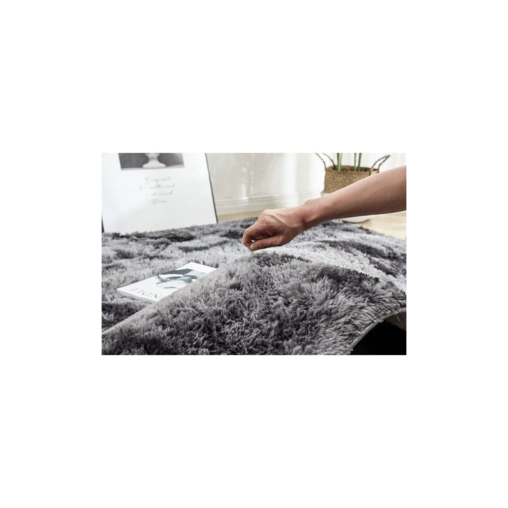 Produktbild för Strado Ombre Shaggy matta 160x230 OmbreGrey (mörkgrå) univer...
