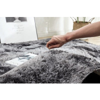 Produktbild för Strado Ombre Shaggy matta 160x230 OmbreGrey (mörkgrå) univer...