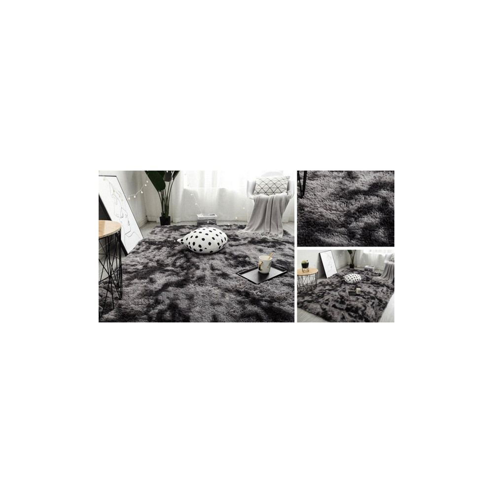 Produktbild för Strado Ombre Shaggy matta 160x230 OmbreGrey (mörkgrå) univer...