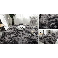 Produktbild för Strado Ombre Shaggy matta 160x230 OmbreGrey (mörkgrå) univer...