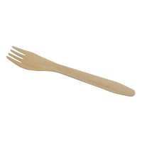Produktbild för Gaffel 160 mm obehandlat trä,100 st/ps