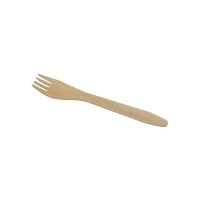 Produktbild för Gaffel 160 mm obehandlat trä,100 st/ps