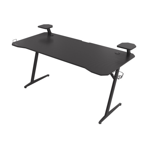 GENESIS Genesis Holm 510 RGB - skrivbord - rectangular with contoured corners - svart