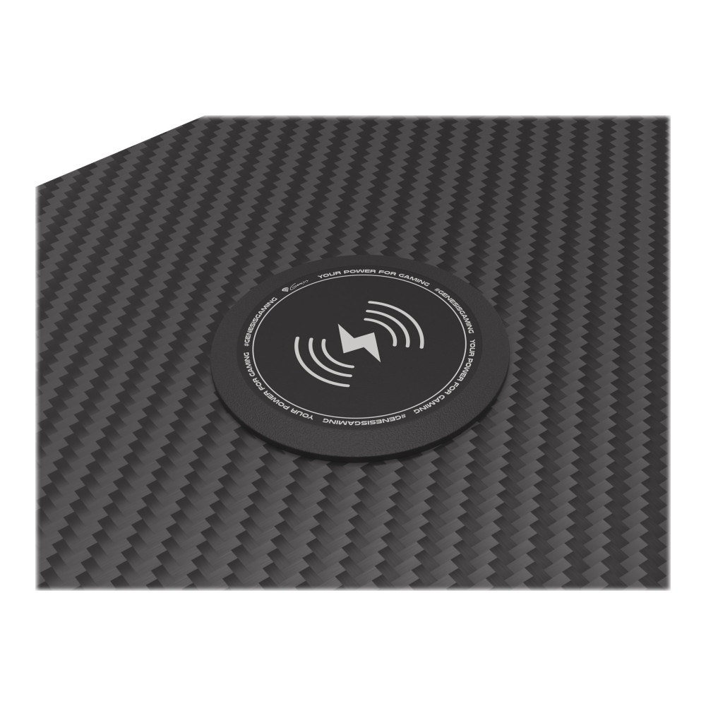 Produktbild för Genesis Holm 510 RGB - skrivbord - rectangular with contoured corners - svart