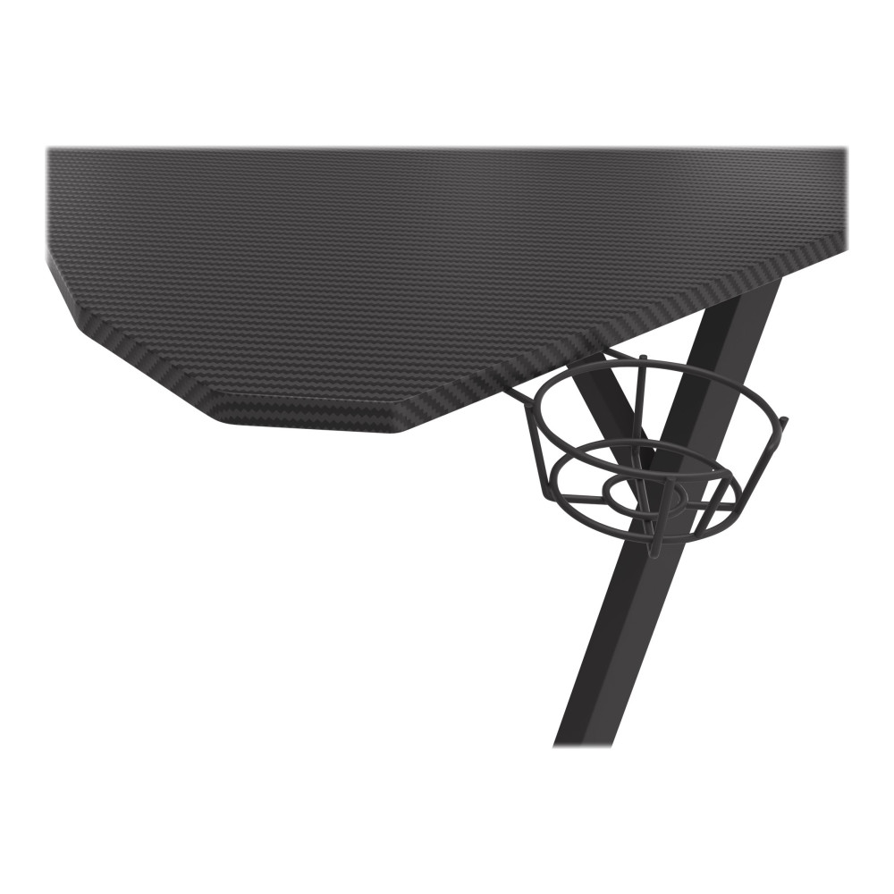 Produktbild för Genesis Holm 510 RGB - skrivbord - rectangular with contoured corners - svart
