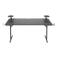 Produktbild för Genesis Holm 510 RGB - skrivbord - rectangular with contoured corners - svart