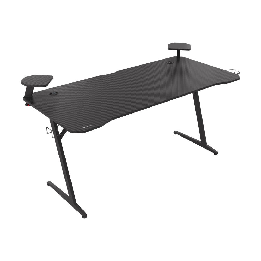 Produktbild för Genesis Holm 510 RGB - skrivbord - rectangular with contoured corners - svart