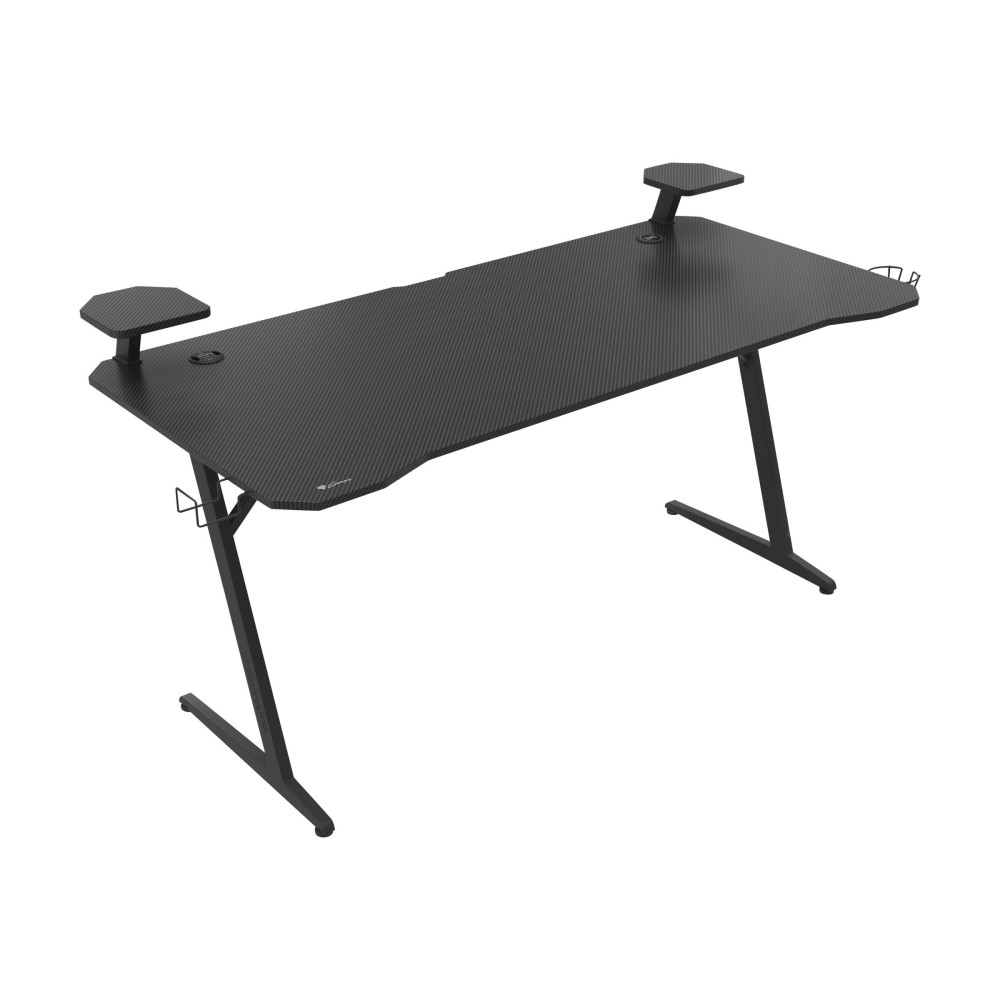 Produktbild för Genesis Holm 510 RGB - skrivbord - rectangular with contoured corners - svart