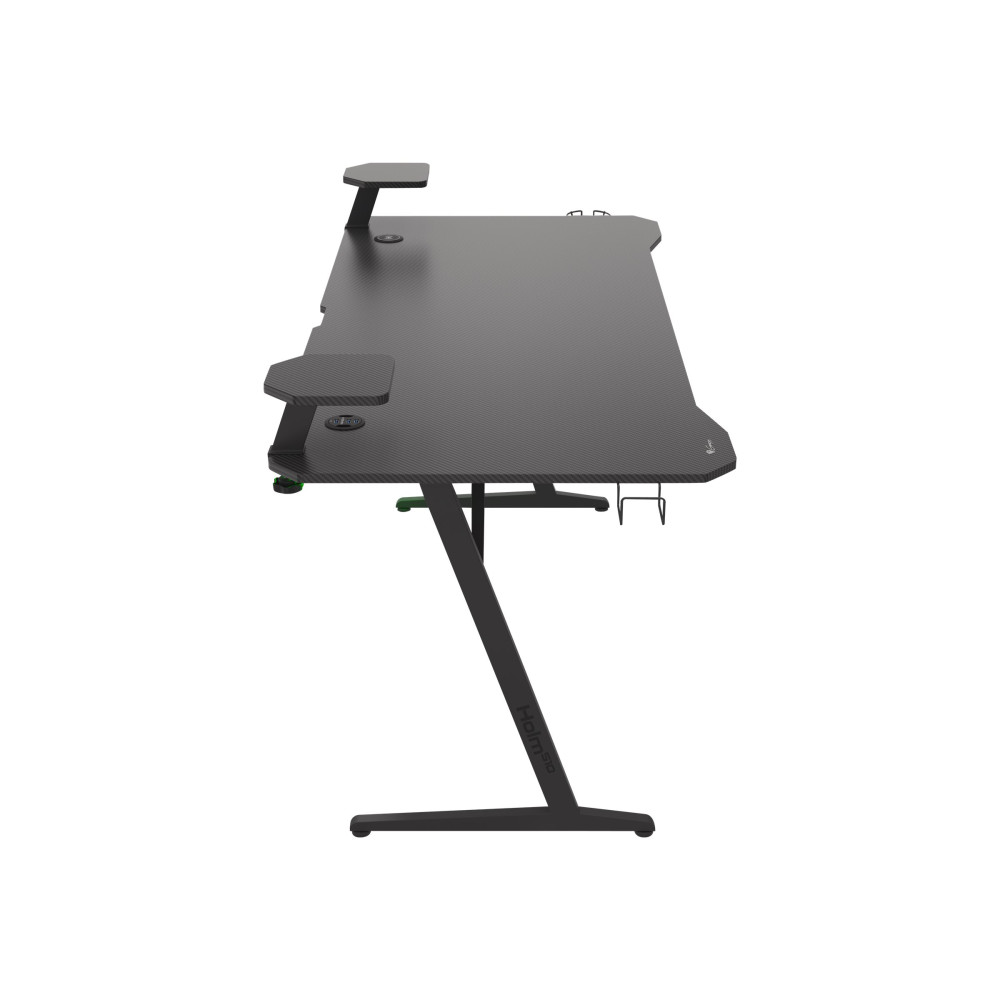 Produktbild för Genesis Holm 510 RGB - skrivbord - rectangular with contoured corners - svart