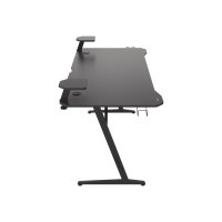 Produktbild för Genesis Holm 510 RGB - skrivbord - rectangular with contoured corners - svart