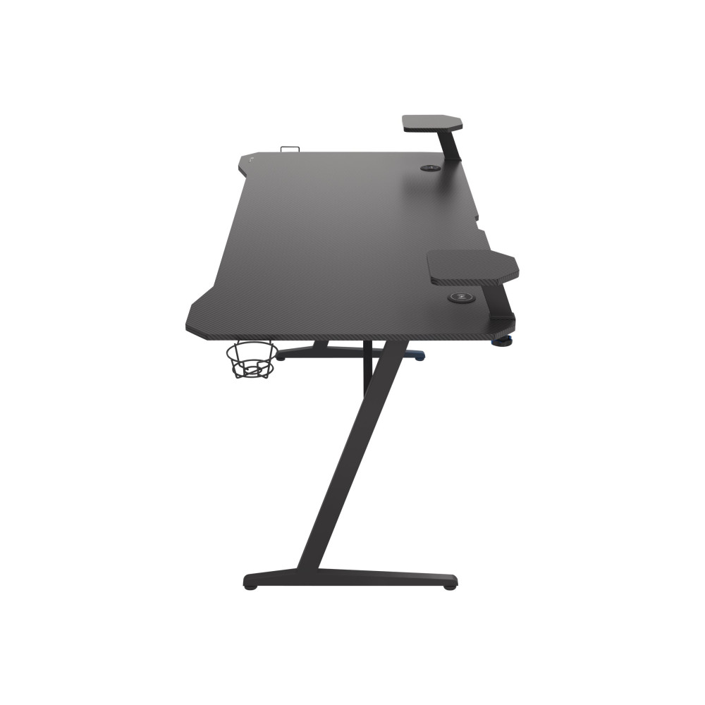 Produktbild för Genesis Holm 510 RGB - skrivbord - rectangular with contoured corners - svart