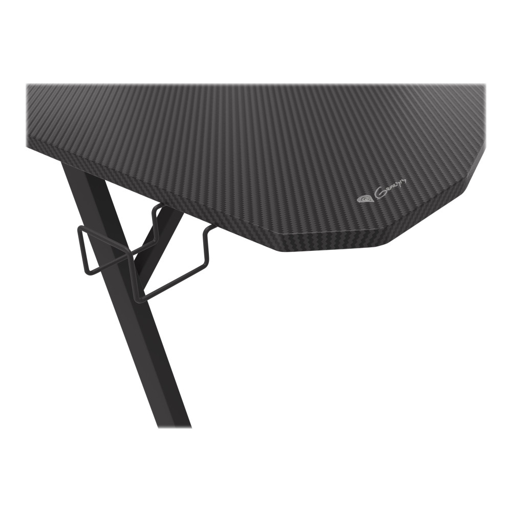 Produktbild för Genesis Holm 510 RGB - skrivbord - rectangular with contoured corners - svart