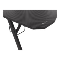 Produktbild för Genesis Holm 510 RGB - skrivbord - rectangular with contoured corners - svart