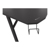 Produktbild för Genesis Holm 510 RGB - skrivbord - rectangular with contoured corners - svart