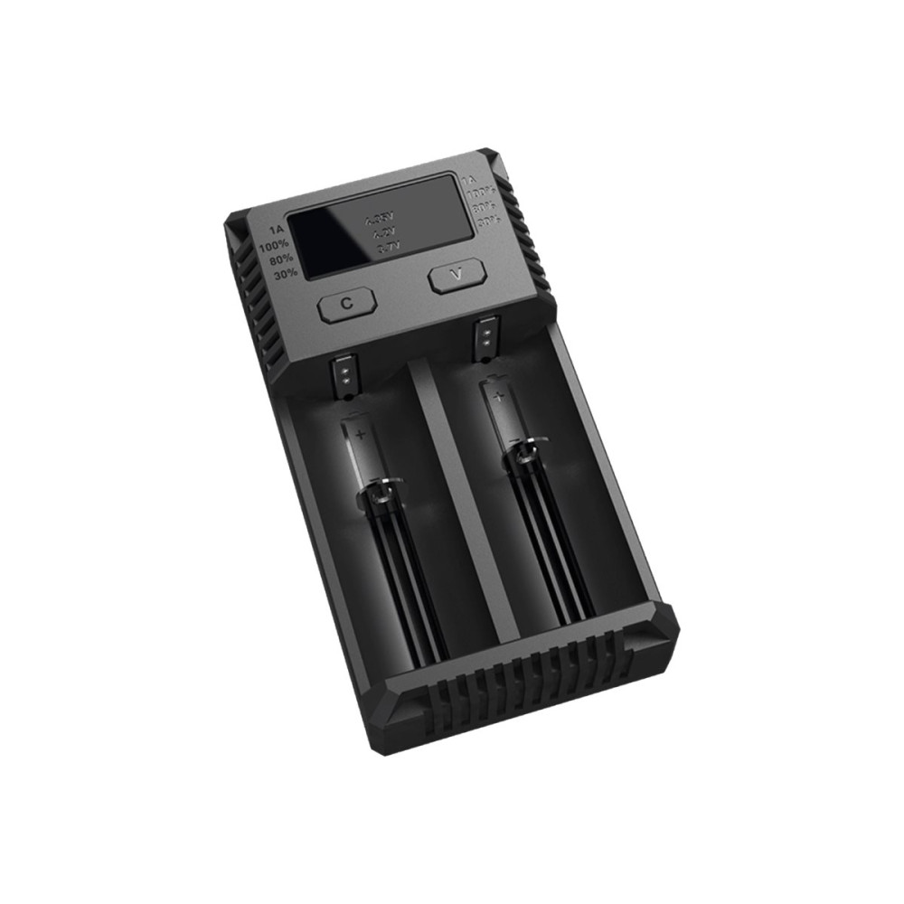 Produktbild för NITECORE Intellicharger New i2 batteriladdare - + växelströmsadapter