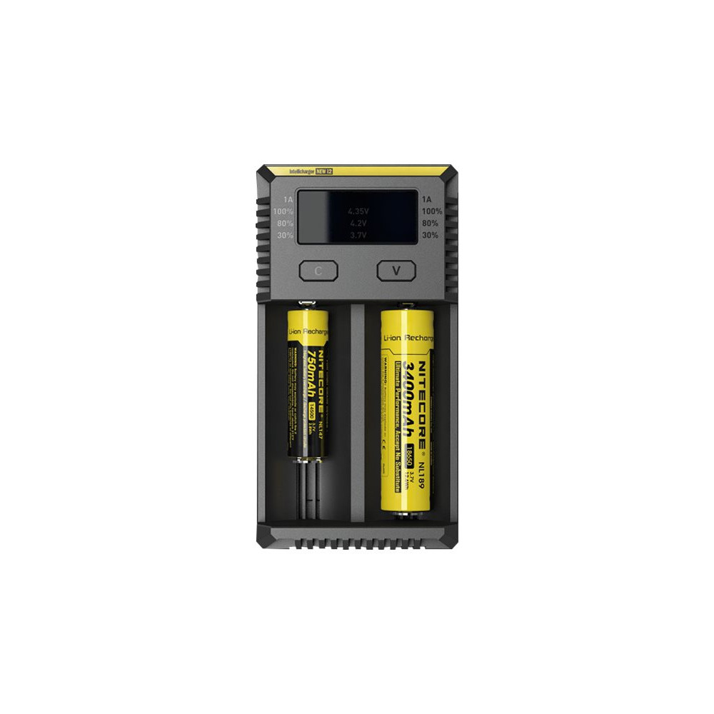 Produktbild för NITECORE Intellicharger New i2 batteriladdare - + växelströmsadapter