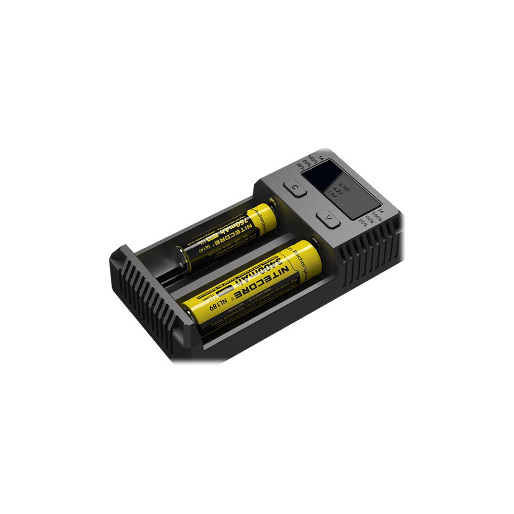 Produktbild för NITECORE Intellicharger New i2 batteriladdare - + växelströmsadapter