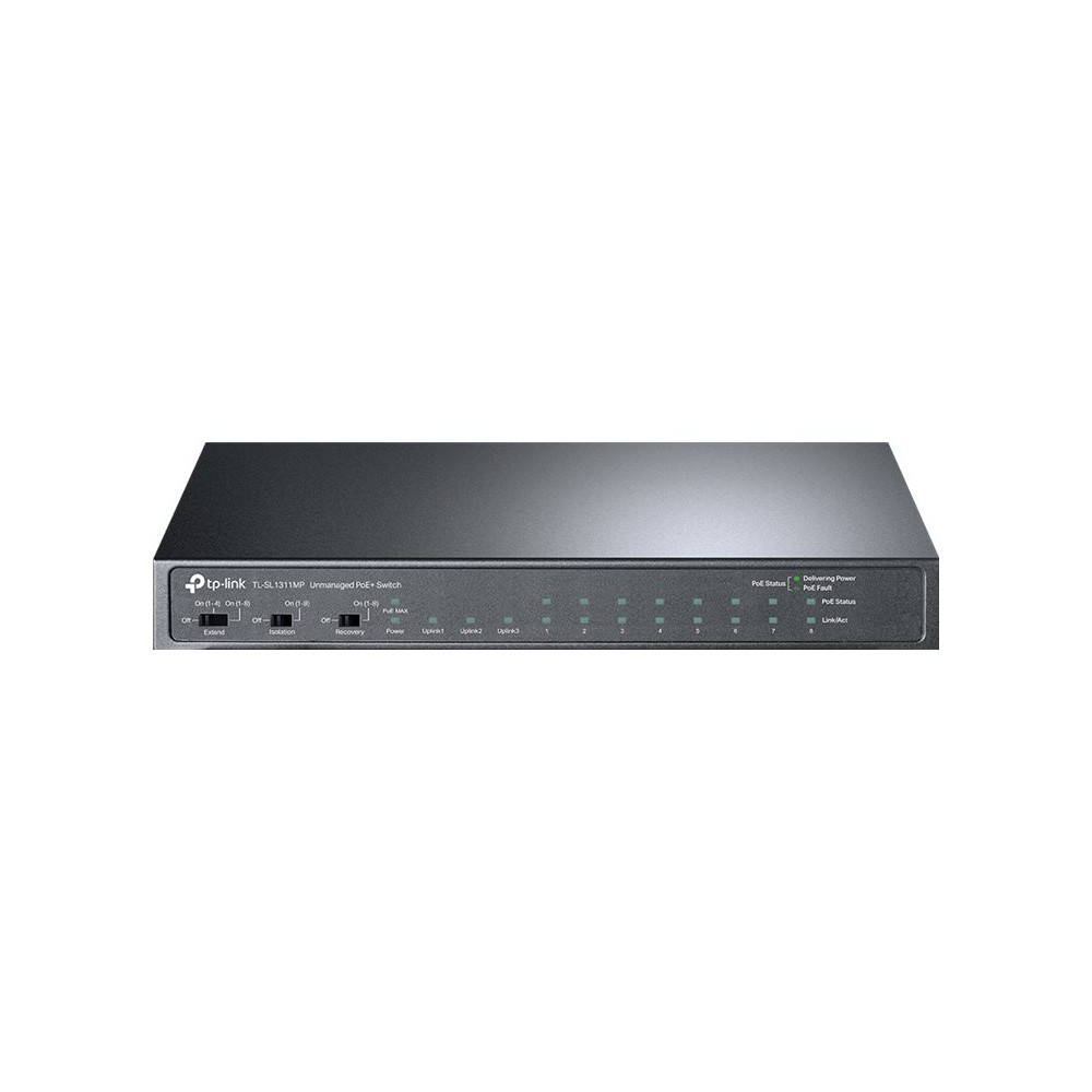 Produktbild för TP-Link TL-SL1311MP V1 - switch - 13 portar - ohanterad - rackmonterbar