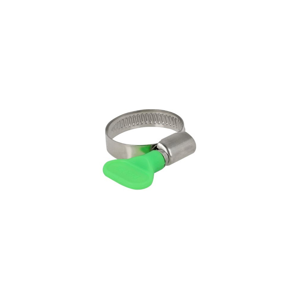 Produktbild för Delock Butterfly - hose clamp - lämplig för 22 - 32 mm hose - grön (paket om 10)