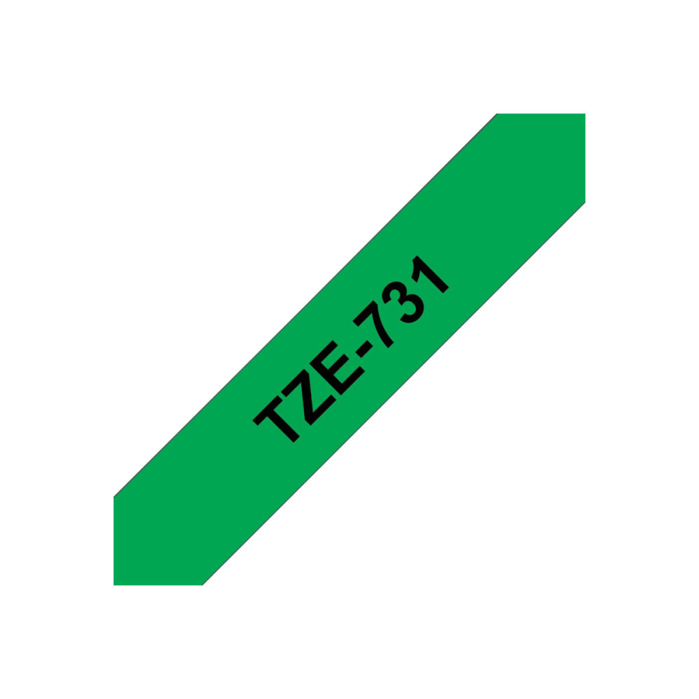 Produktbild för Brother TZe-731 - bandlaminat - 1 kassett(er) - Rulle (1,2 cm x 8 m)