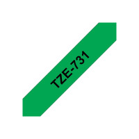 Produktbild för Brother TZe-731 - bandlaminat - 1 kassett(er) - Rulle (1,2 cm x 8 m)