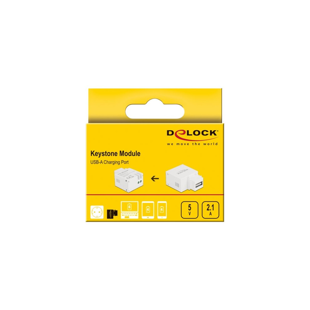 Produktbild för Delock strömadapter - USB - 10.5 watt