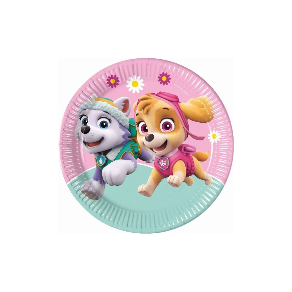 Produktbild för PROCOS Papperstallrikar Paw Patrol Skye &amp Everest, 23 cm,...