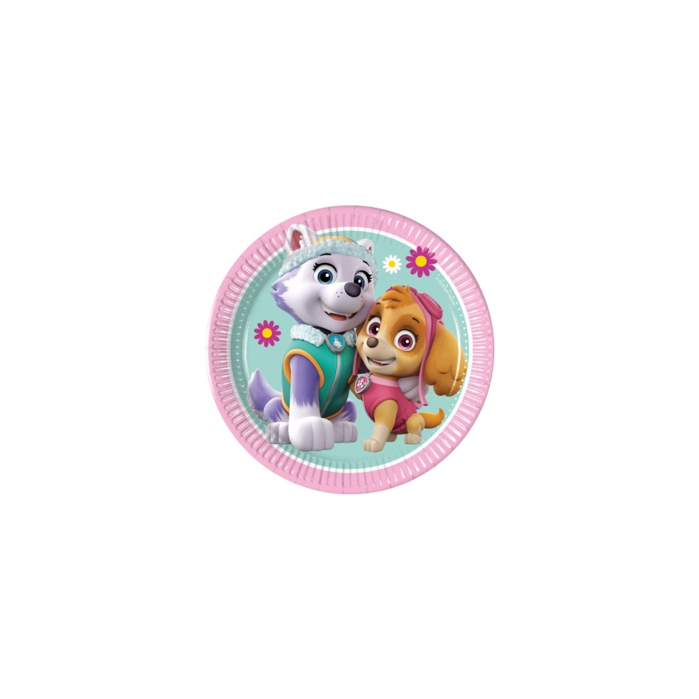 Produktbild för PROCOS Papperstallrikar Paw Patrol Skye &amp Everest, 23 cm,...
