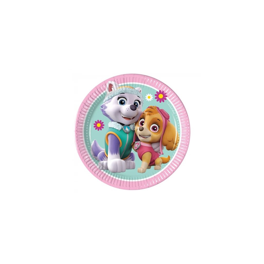 Produktbild för PROCOS Papperstallrikar Paw Patrol Skye &amp Everest, 23 cm,...
