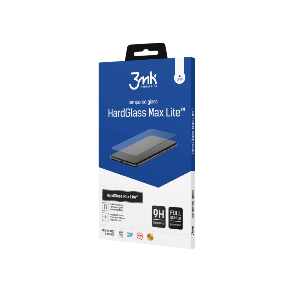 Produktbild för 3MK HardGlass Max Lite, Apple, Apple iPhone 14 Pro, Reptålig...