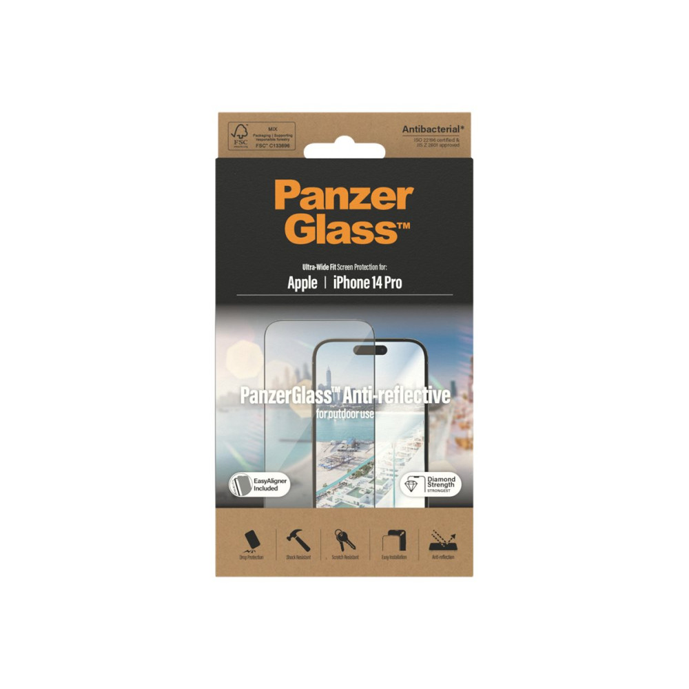 Produktbild för PanzerGlass - skärmskydd för mobiltelefon - ultrabred passning