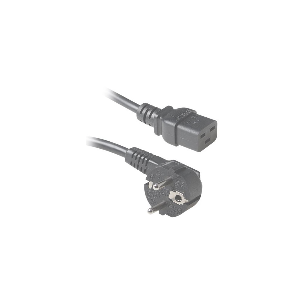 Produktbild för ACT - strömkabel - IEC 60320 C19 till power CEE 7/7 - 1.8 m