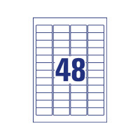 Produktbild för Etiketter Avery J4778-10 hvid 45,7x21,2 mm