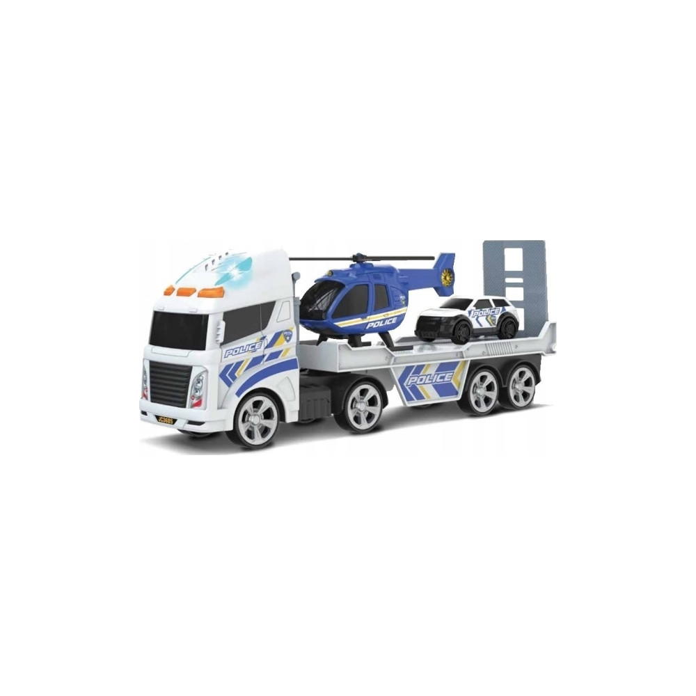 Produktbild för Teamsterz playset Police helikoptertransport med ljus & ljud...