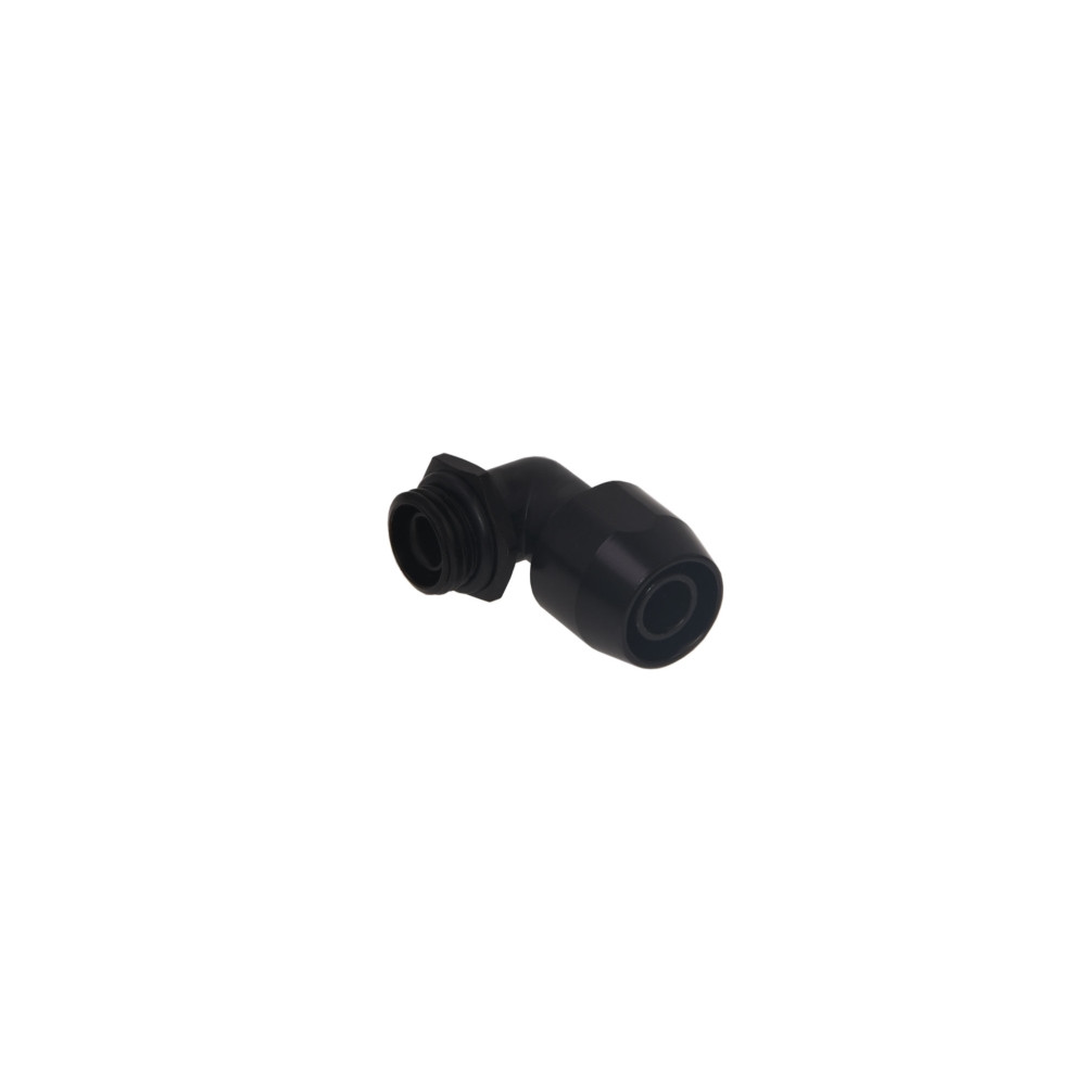 Produktbild för Alphacool 17455, Svart, Slangkoppling, mässing, 1/4", 90°, 2...