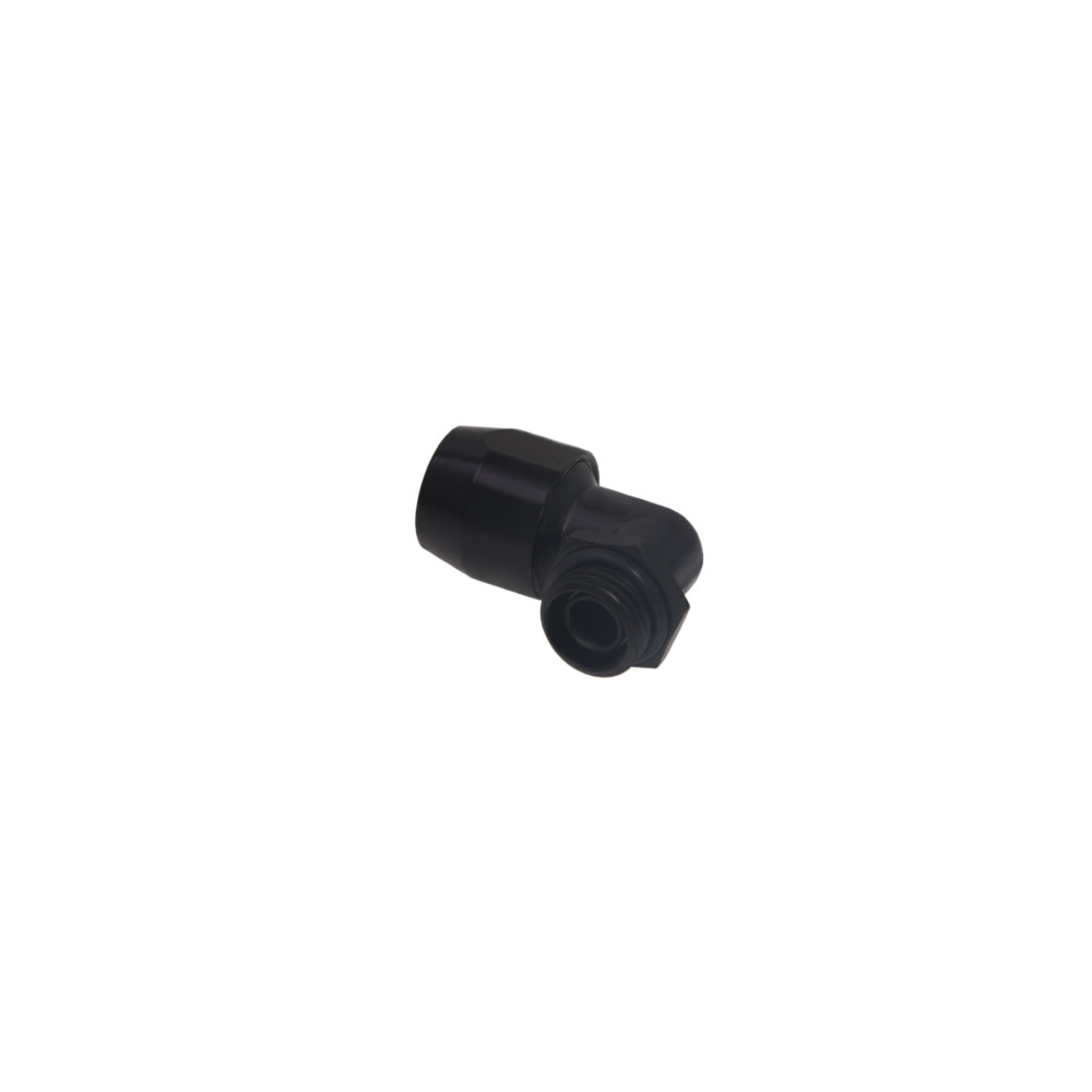 Produktbild för Alphacool 17455, Svart, Slangkoppling, mässing, 1/4", 90°, 2...