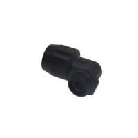 Produktbild för Alphacool 17455, Svart, Slangkoppling, mässing, 1/4", 90°, 2...